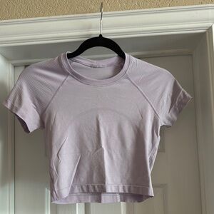 Lavender Women's Crop Top (swiftly crop)